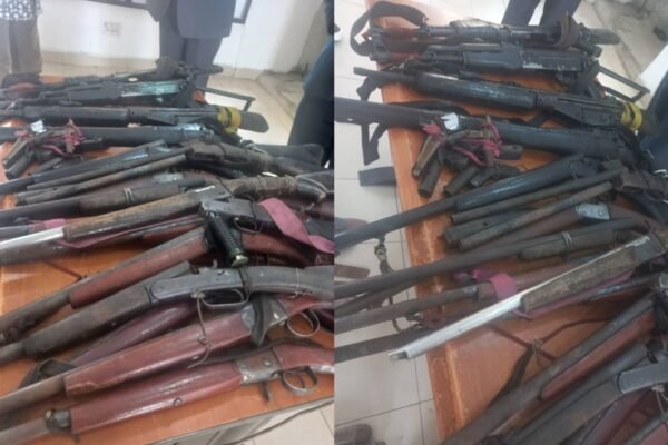 repentant militants arms 4 NCCSALW takes custody of arms surrendered by 80 repentant militants in Cross River