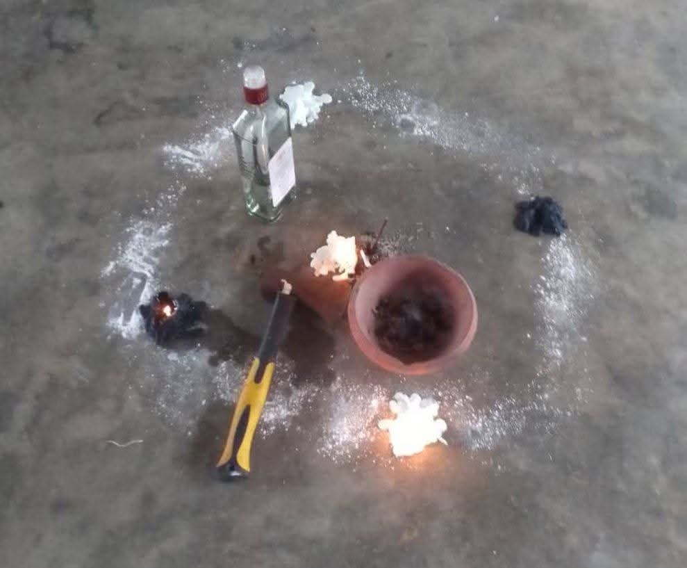 Black Axe Confraternity items calabash cult Police arrest suspected Black Axe Confraternity members in Uyo