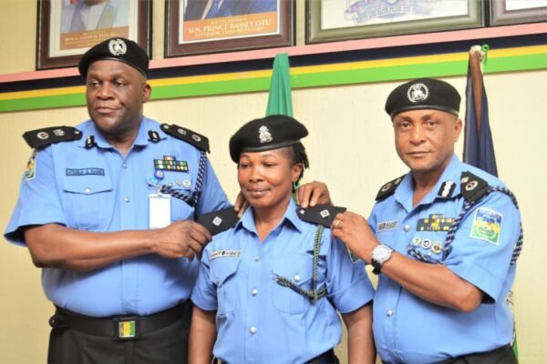 CP Rashid Afegbua and ASPs CP Afegbua decorates 464 newly promoted ASPs in Cross River
