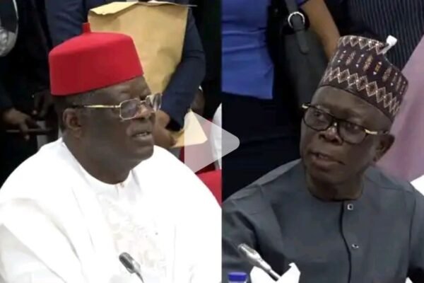 Umahi and Oshiomhole Umahi, Oshiomhole clash over 2026 budget (VIDEO)