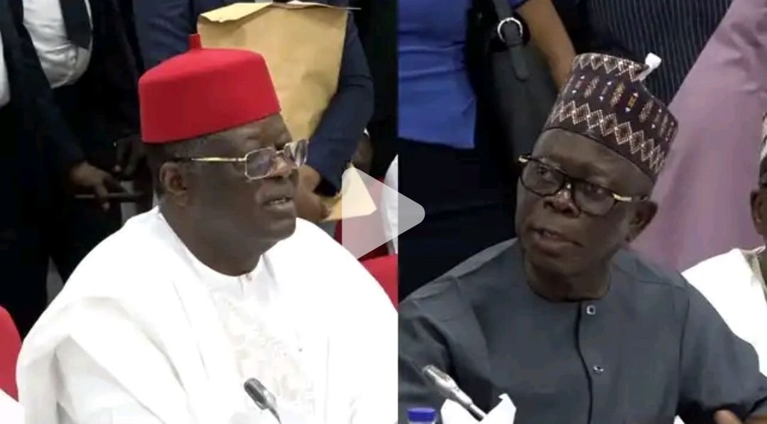 Umahi and Oshiomhole Umahi, Oshiomhole clash over 2026 budget (VIDEO)