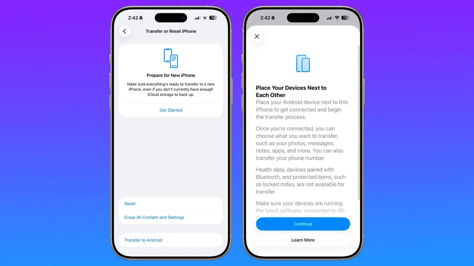 iphone android phone Apple iOS/iPadOS 26.3 Update Summary: Easier iPhone to Android Phone Transfer