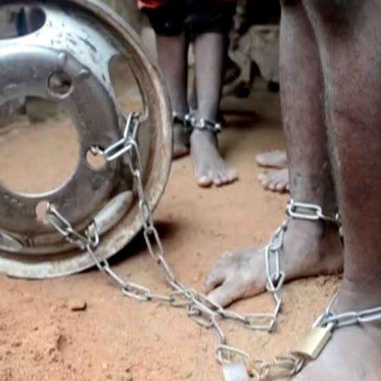 man in chains Man chains his biological son for 17 years in Bauchi