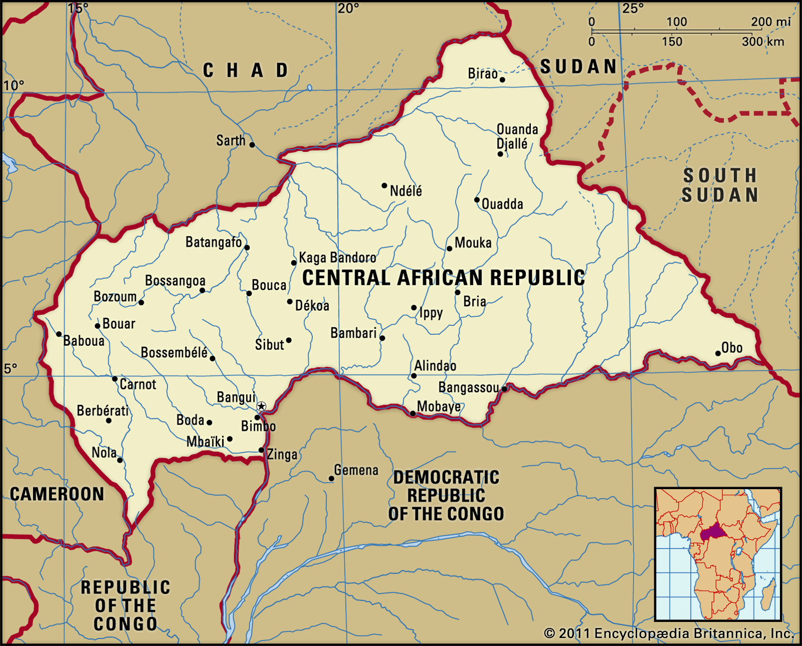 Central African Republic boundaries map locator cities Central African Republic (CAR) Mining Minister to drive reforms and investment push at African Mining Week (AMW) 2026