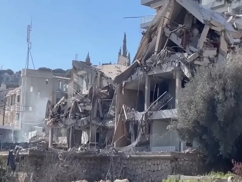 South Lebanon Rubbles Russia accuses Israel of deliberately destroying its cultural centre in South Lebanon
