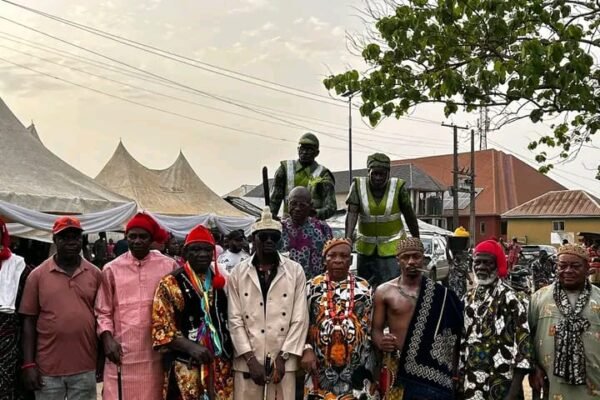 Ugep Mr Leboku Ewii Ephraim Okoi Mr Leboku attends Ikom Roundabout unveiling