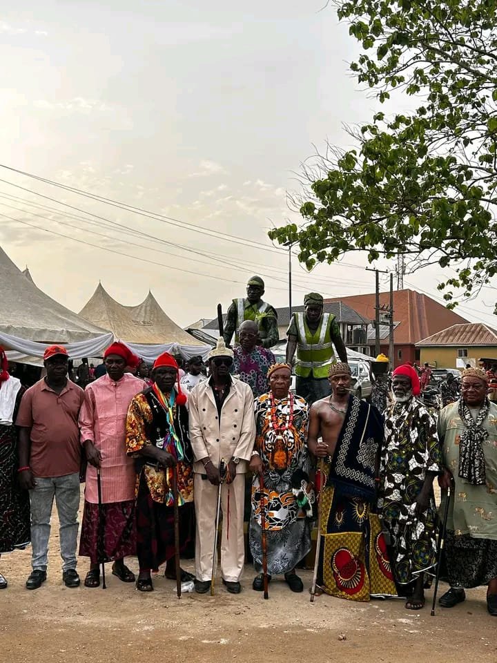 Ugep Mr Leboku Ewii Ephraim Okoi Mr Leboku attends Ikom Roundabout unveiling