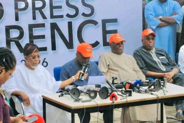ADC Atiku Mark ADC Crisis: Nwosu expresses shock as former deputy heads to court after new leadership deal