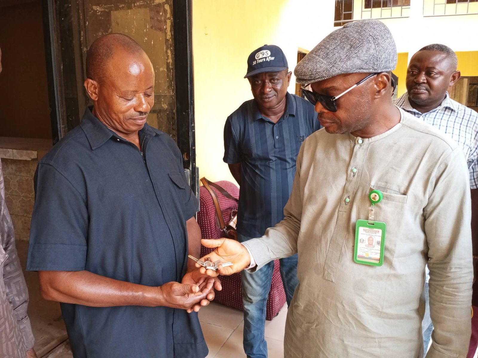 FB IMG 1777587011429 FCE Provost Utubaku Hands Over Rehabilitated ETF 2002 Block (EB) to Dean Orim Under 2025 TETFUND Intervention