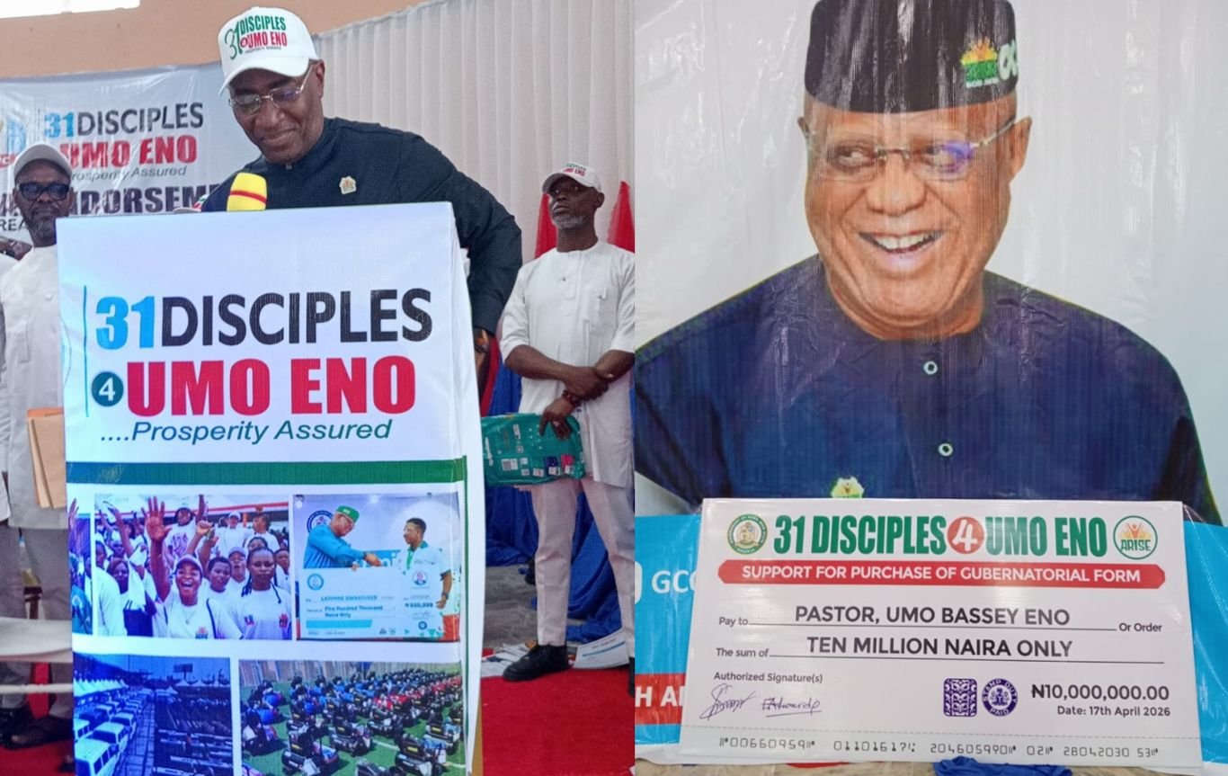 IMG 20260418 144305 Umo Eno 31 Disciples Dole Out N10 for Purchase of Guber Form