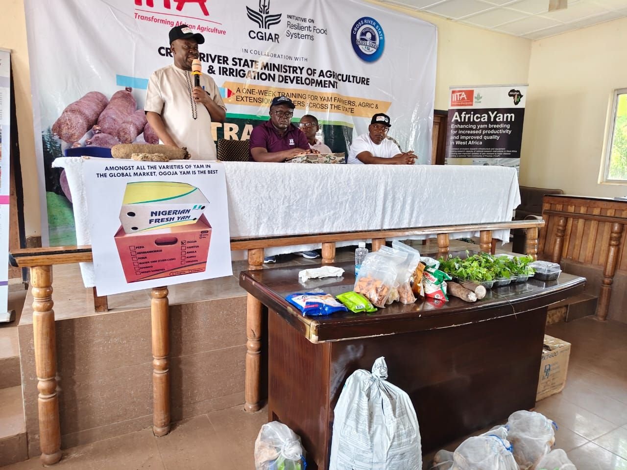 image 295 C’River Trains 400 on Modern Seed Yam Production