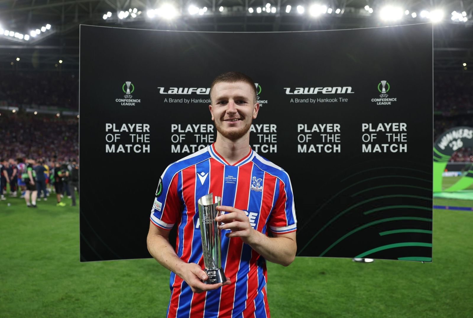 Adam Wharton Crystal Palace beat Rayo Vallecano to win Conference League