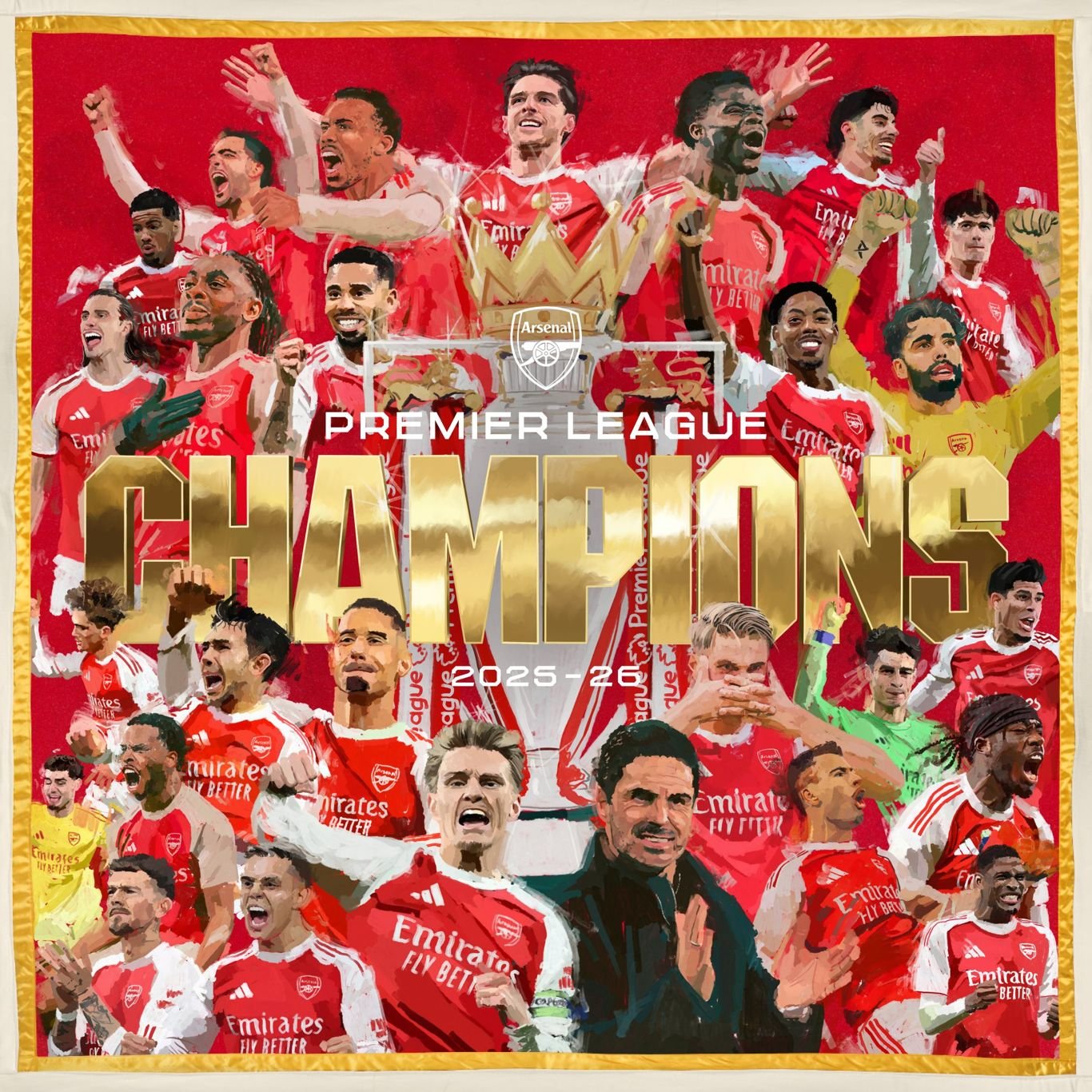 Arsenal Premier League Champions Bournemouth Deliver Arsenal's First Premier League Trophy in 22 Years