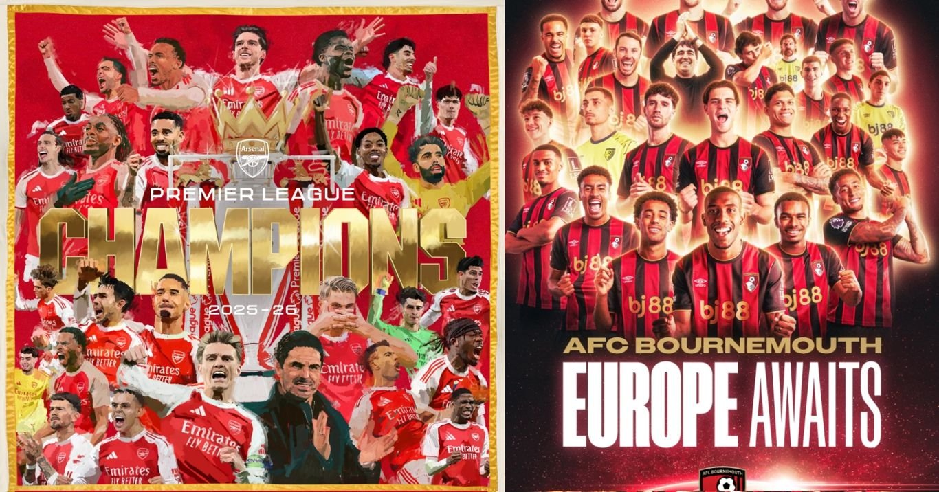 Arsenal and Bournemouth Bournemouth Deliver Arsenal's First Premier League Trophy in 22 Years