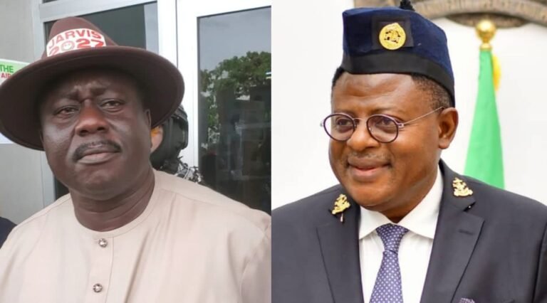 Arthur Jarvis Archibong and Bassey Otu PDP Governorship Candidate Condemns Governor Otu's Alleged Threat on Opposition