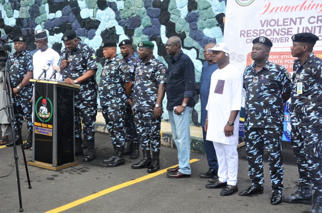 Cross River State Police Violent Crimes Response Unit VCRU NYCN Olayi C'River CP Afegbua Inaugurates Violent Crimes Response Unit (VCRU), Dissolves Existing Tactical Teams