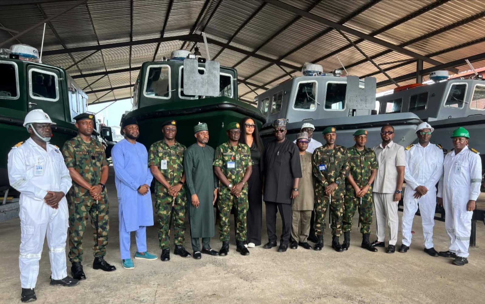FB IMG 1778940082572 Tantita Donates 15 Gun Boats to Nigerian Navy, Army