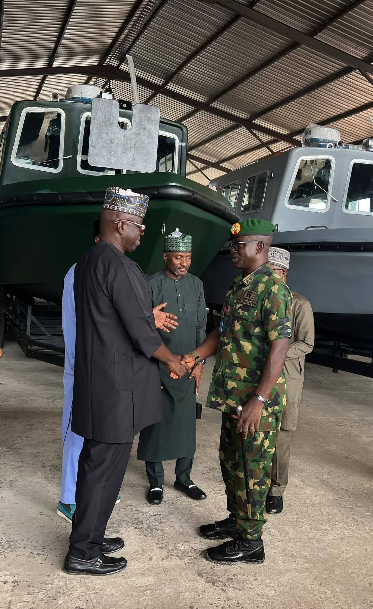 FB IMG 1778940091848 Tantita Donates 15 Gun Boats to Nigerian Navy, Army