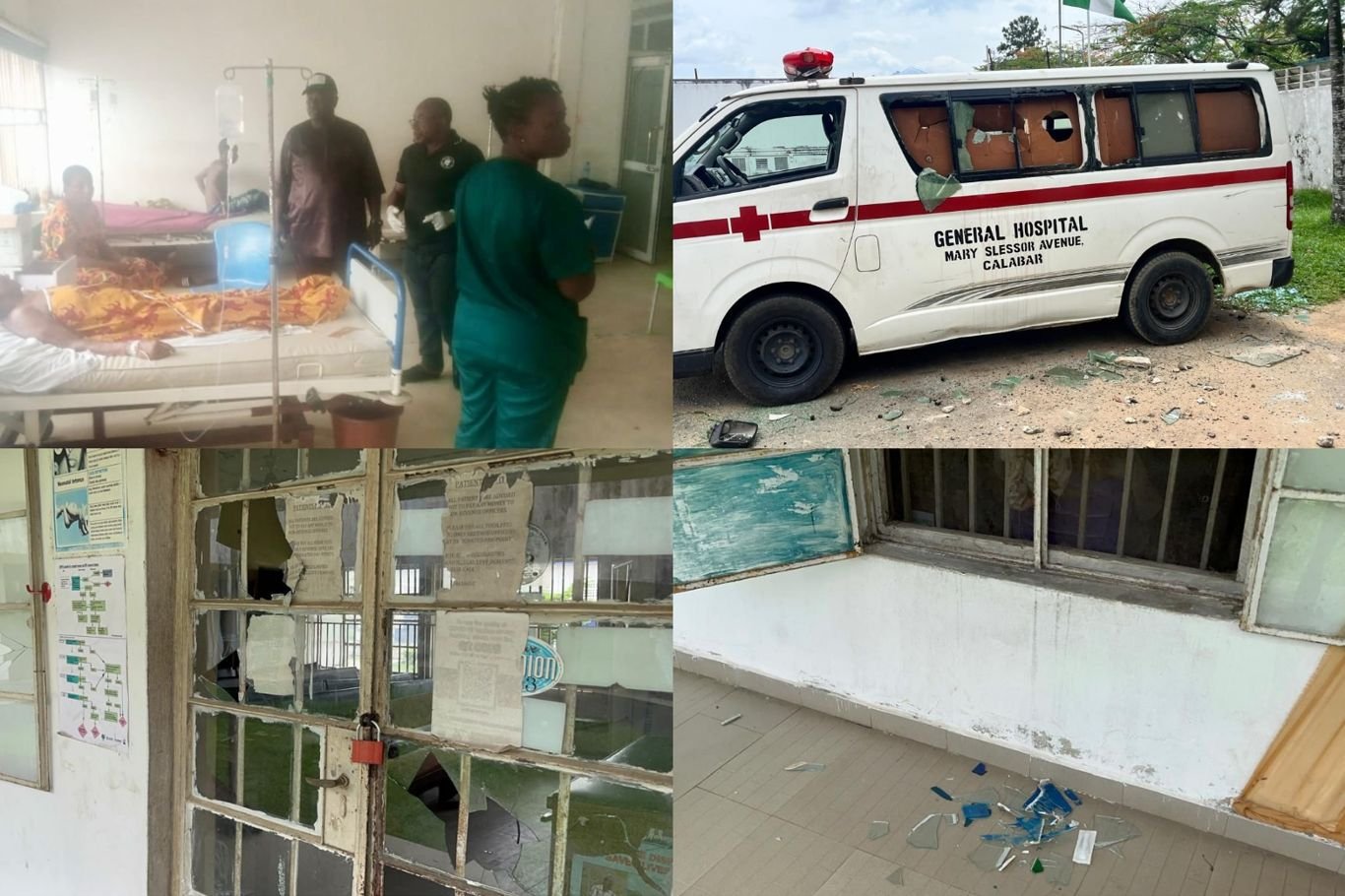 General Hospital Calabar Vandalisation CRSG Condemns Hospital Vandalism, Clarifies UNICROSS Accident Response
