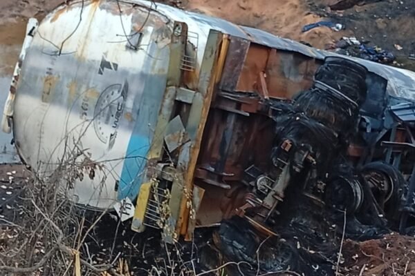 Ogoja Fuel Tanker Explosion Man's Disability Saves His Life as 20 Die While Scooping Fuel From Fallen Tanker in Ogoja