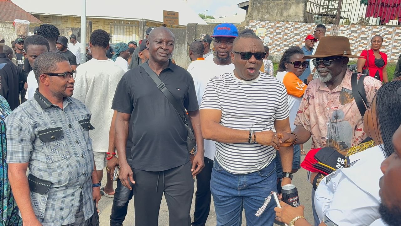 Orok Duke and Effiong Ekarika 3 Orok Duke Congratulates Ekarika for Clinching Assembly Ticket for Second Term Bid