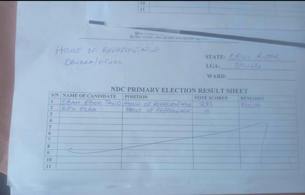IMG 20260613 WA0007 Egbas alleges plot to alter Obubra/Etung NDC primary outcome