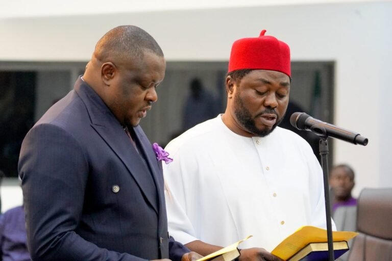 Governor Otu swears in 2 commissioners, reshuffles cabinet