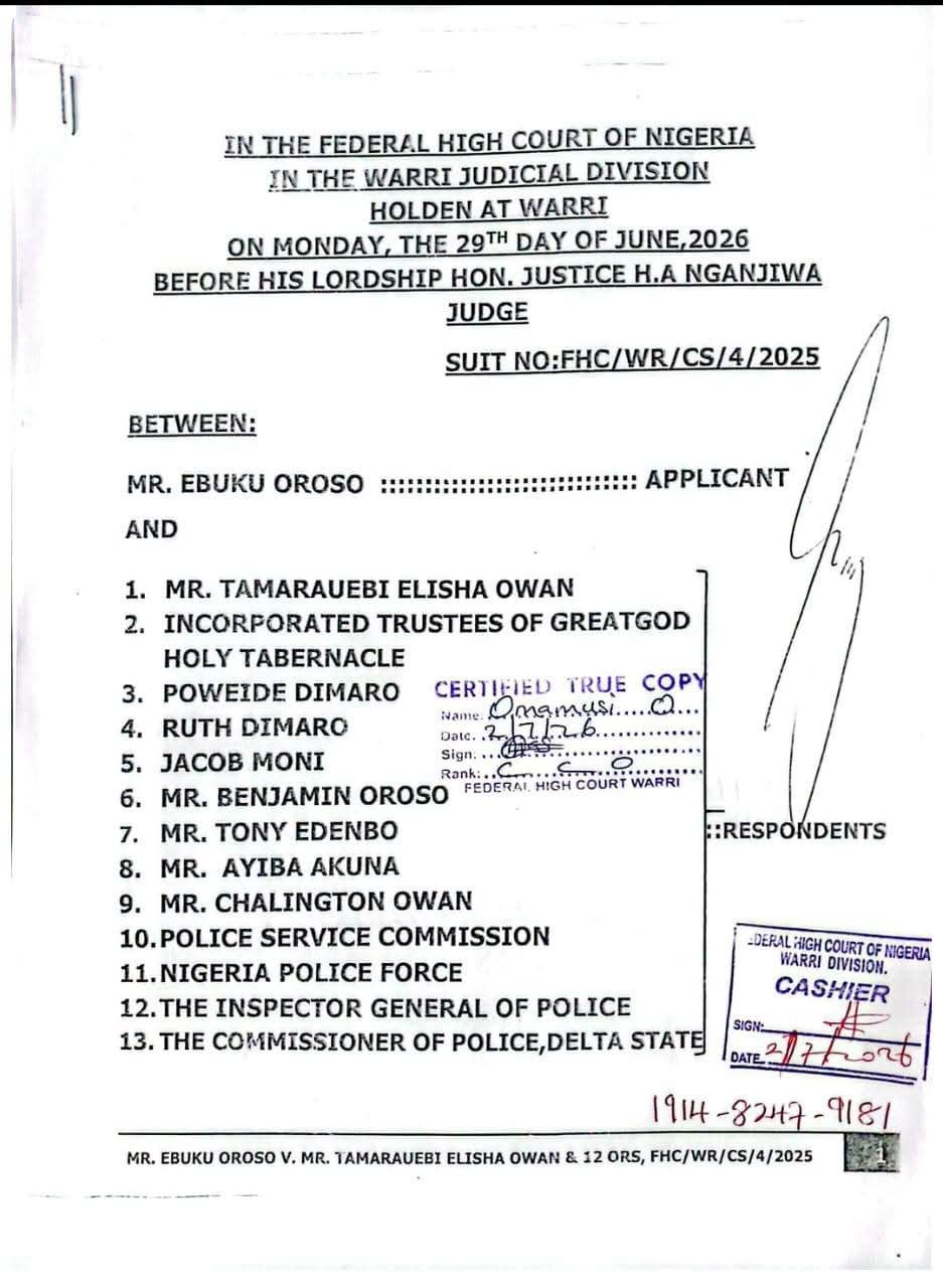 FB IMG 1783086382891 Court awards ₦200m damages to traditional worshippers, orders pastor to rebuild shrine