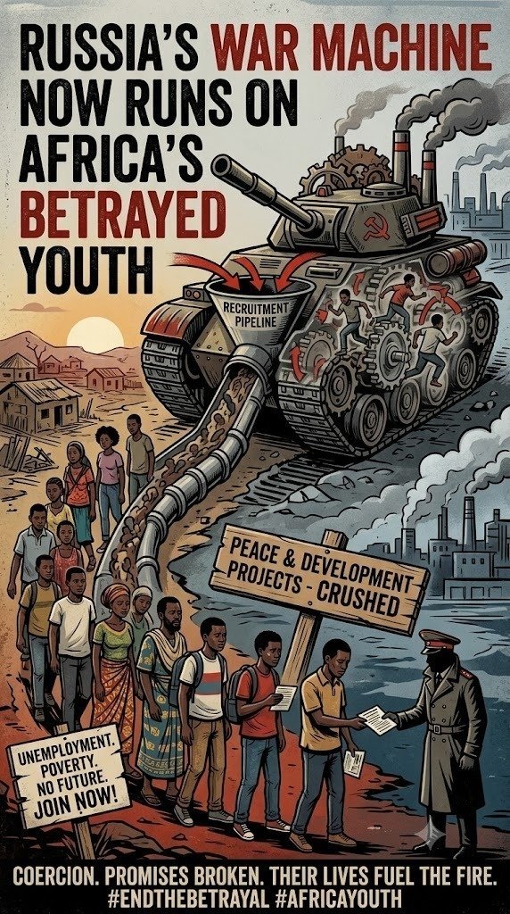 Russia’s War Machine Now Runs on Africa’s Betrayed Youth