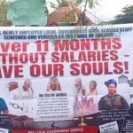 Newly recruited Cross River LG workers protest 11-month unpaid salaries