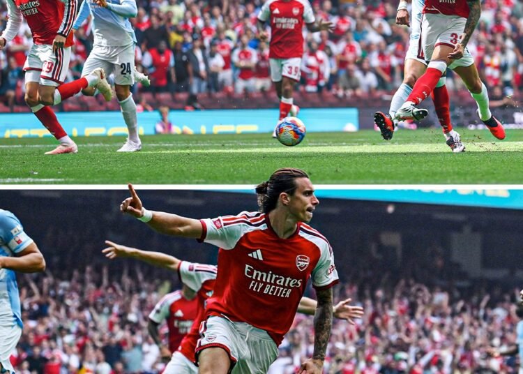 Arsenal defeat Manchester City 3-0 to win Community Shield