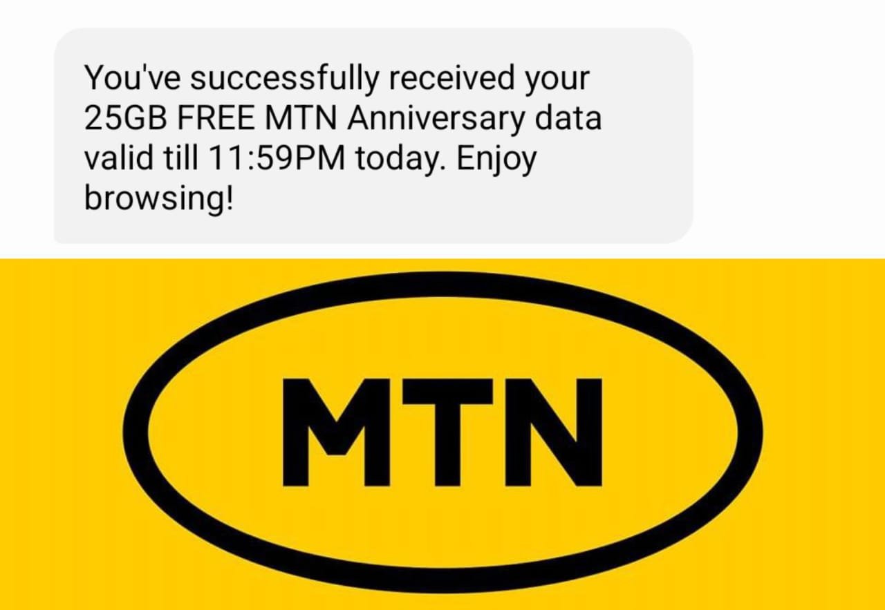 How To Get 25GB Data For Free On MTN