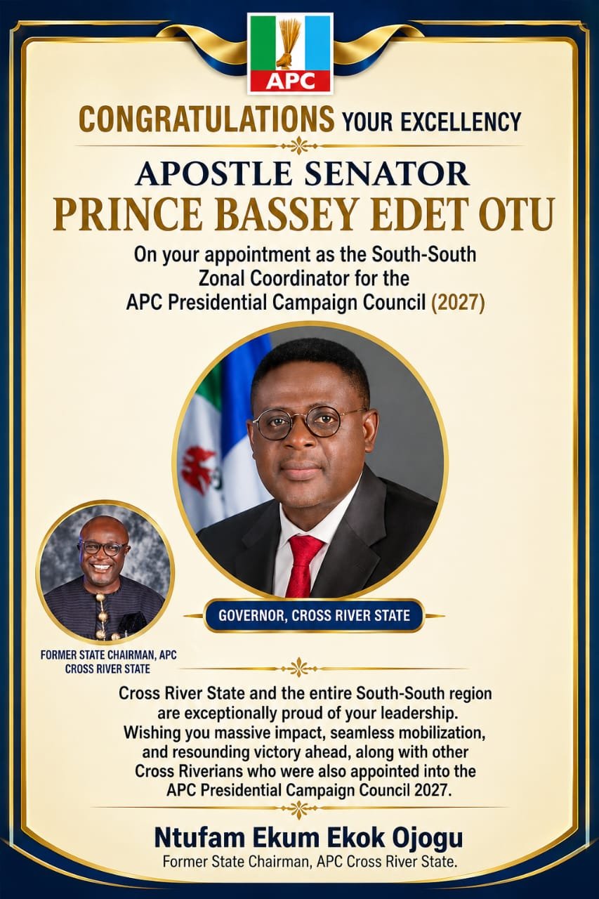 IMG 20260829 WA0008 Ojogu Congratulates Governor Otu on APC Campaign Council Appointment
