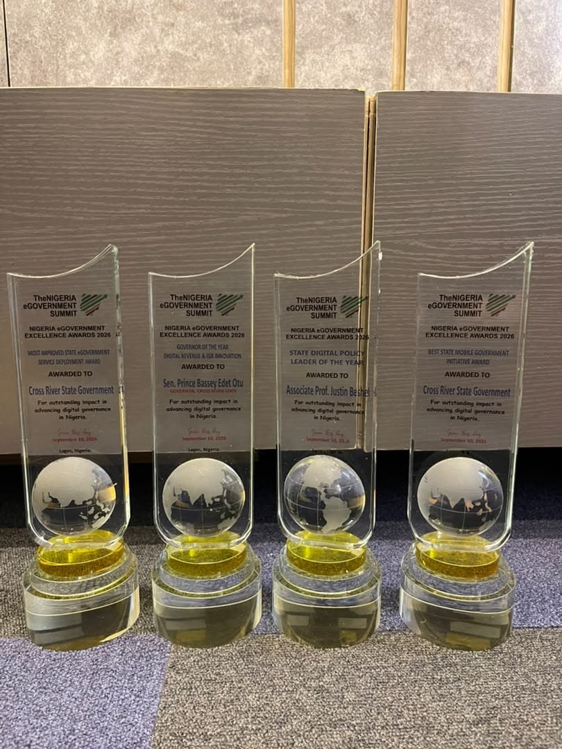 WhatsApp Image 2026 09 14 at 1.41.23 PM 1 Cross River wins 8 awards, emerges best in digital technology in Nigeria