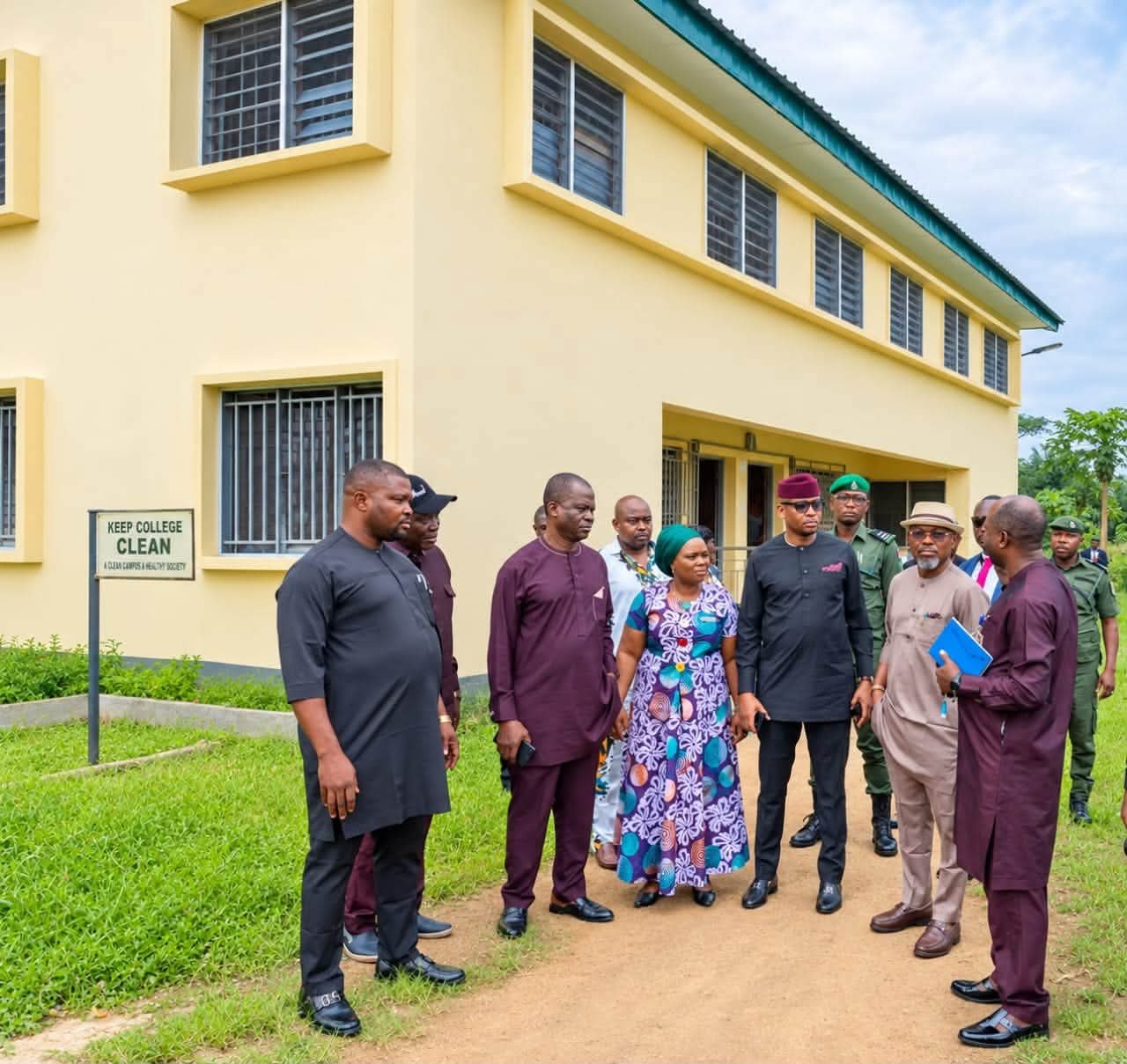 FB IMG 1792100140578 Governor Otu inspects NYSC temporary orientation camp in Akamkpa