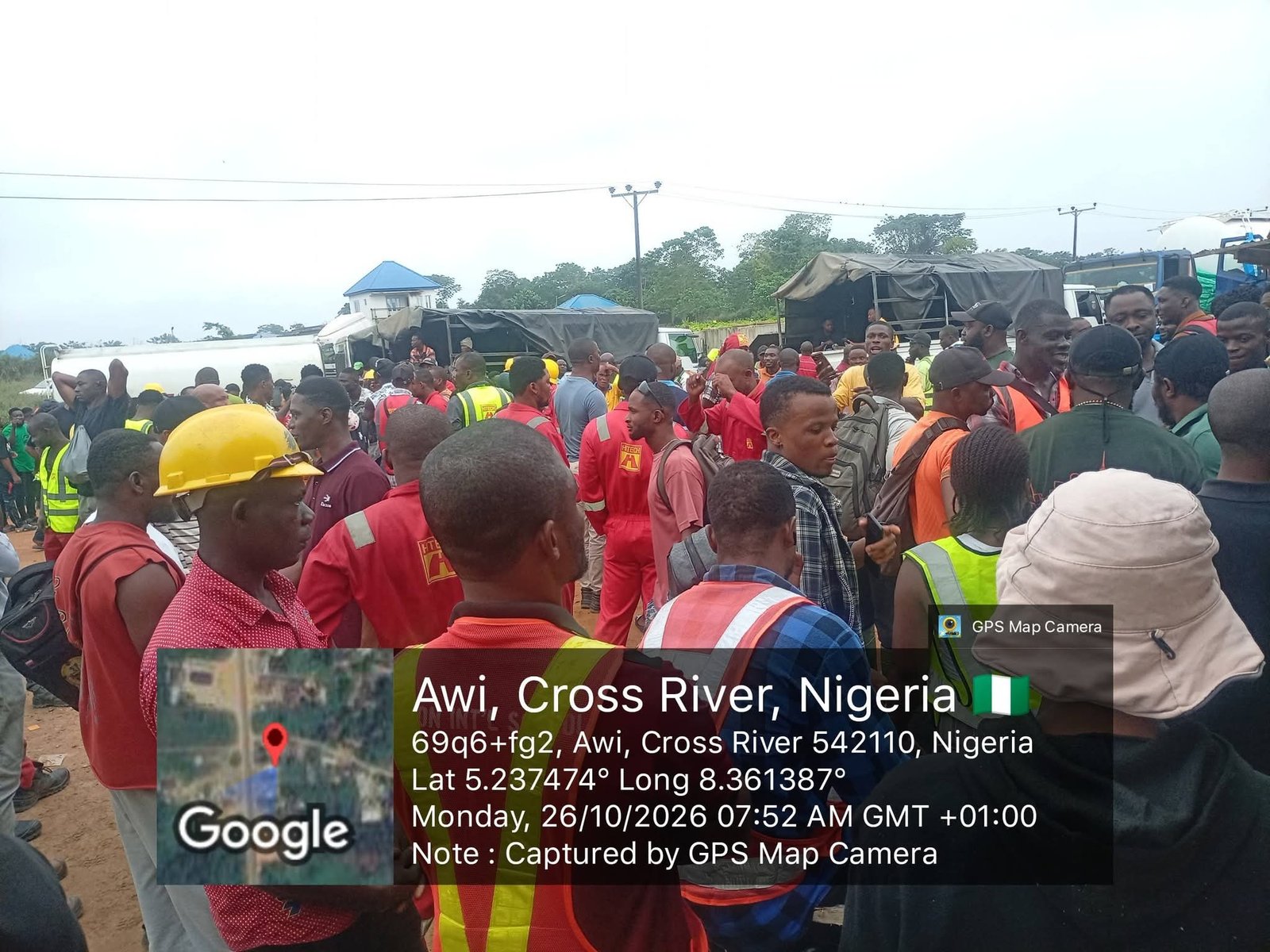 FB IMG 1793027418130 Coastal Highway: Workers protest, demand expatriates’ sack, Liaison Officer’s reinstatement